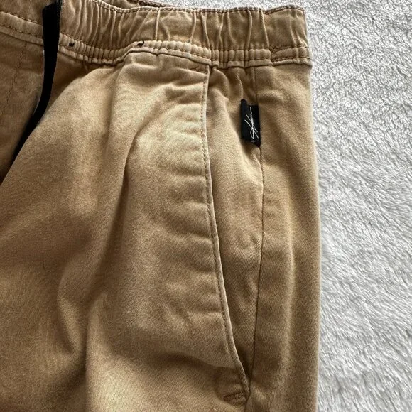 Hollister MT Men’s Joggers Tan Tapered Drawstring Tall Length - Picture 8 of 14